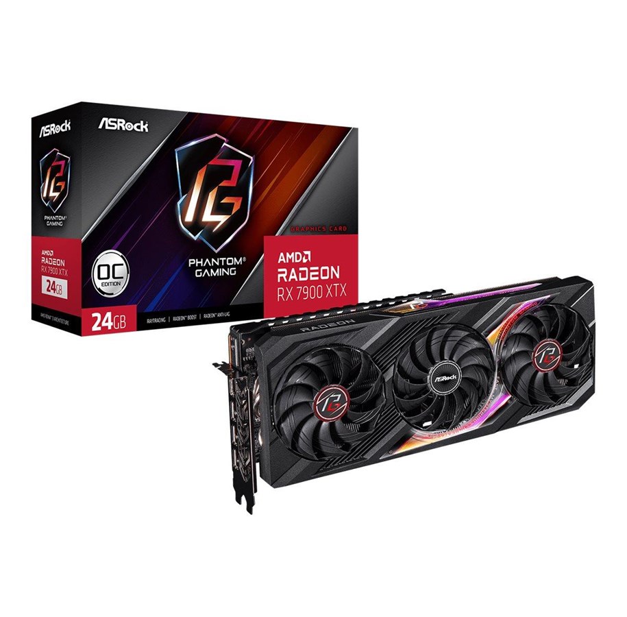 Grafikkarte - ASRock Radeon RX 7900 XTX Phantom Gaming OC - 24GB GDDR6 RAM - Grafikkarte *DEMO* - 90-GA3YZZ-00UANF