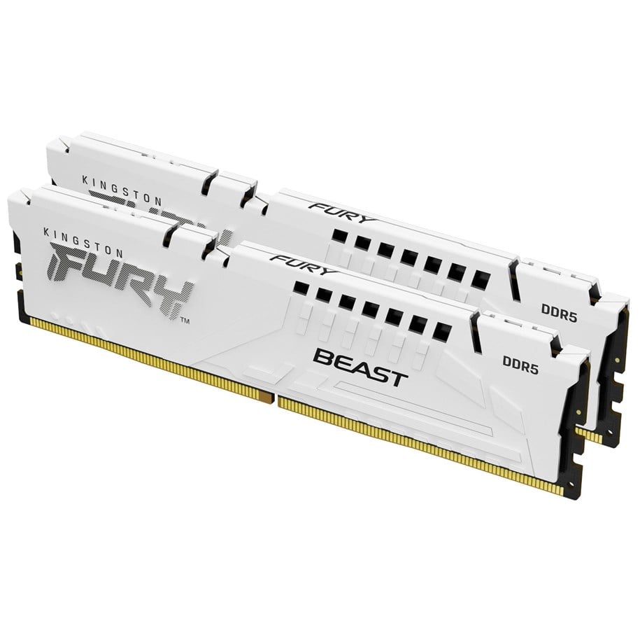 RAM - Kingston FURY Beast DDR5-6000 - 64GB - CL36 - Dual Channel (2 pcs) - AMD EXPO - Weiß - KF560C36BWEK2-64