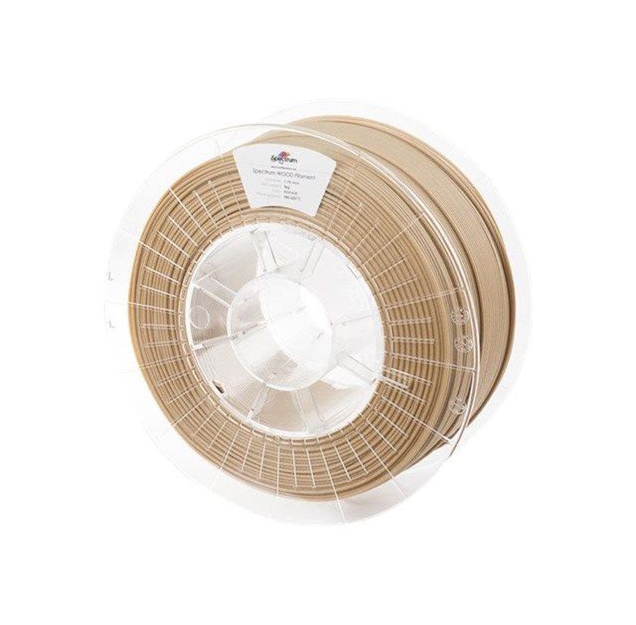 Filament - 3D Drucker - Spectrum 3D Filament / PLA Wood / Natural / Light Wood / ⌀ 1.75 mm / 1 kg - 80170