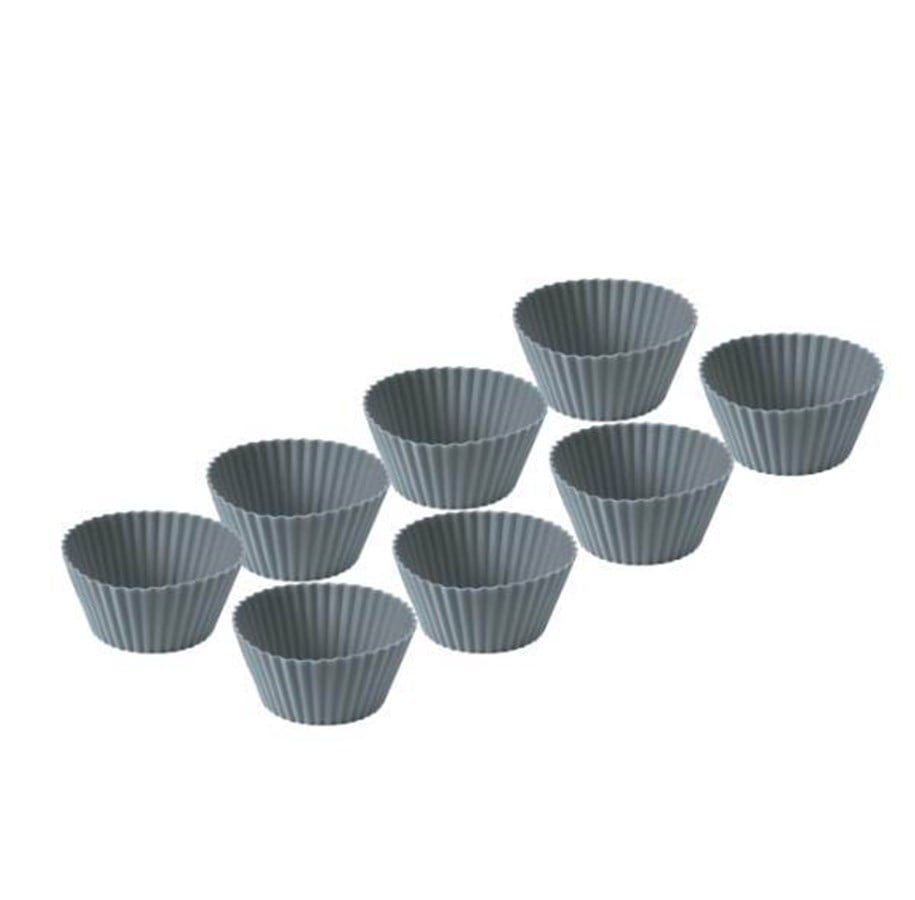 Backzubehör - Funktion Muffin mould 8 pcs. grey silicone - 225170