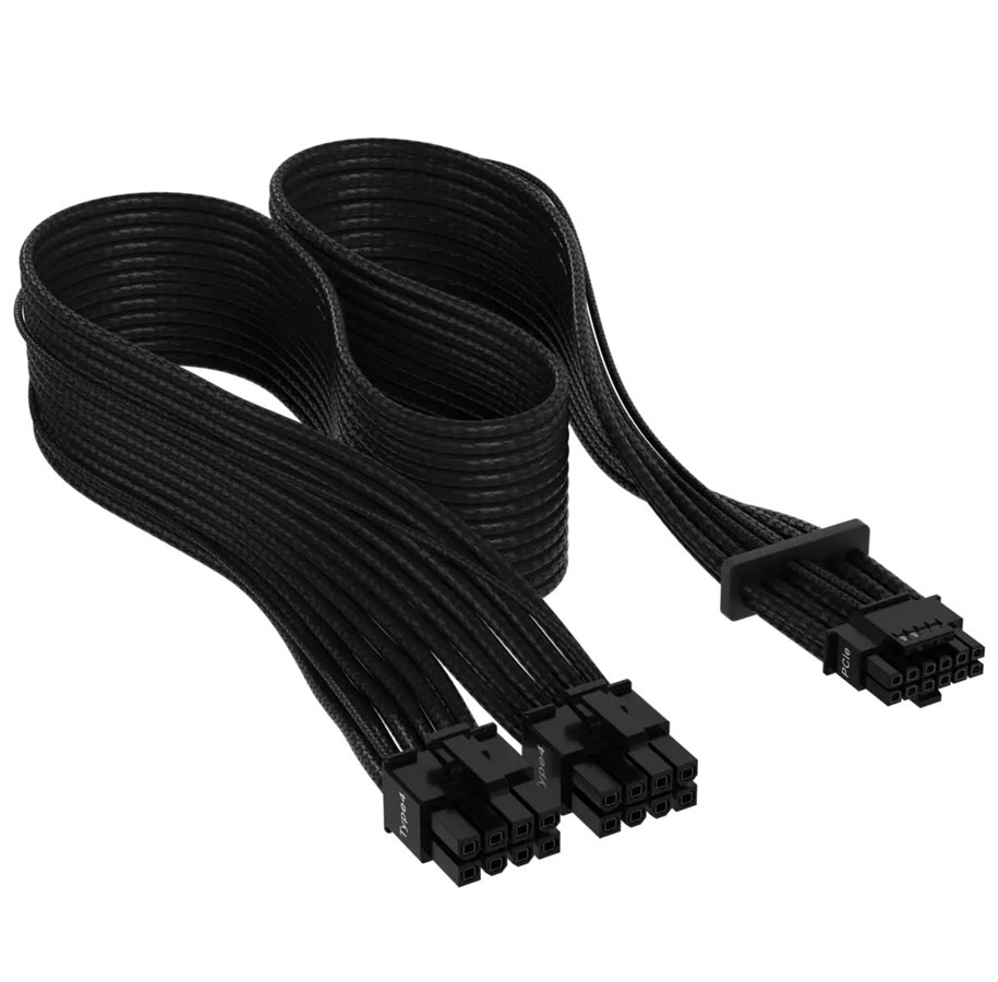 Stromkabel (Intern) - Corsair Premium individually sleeved 12VHPWR - Schwarz - CP-8920331