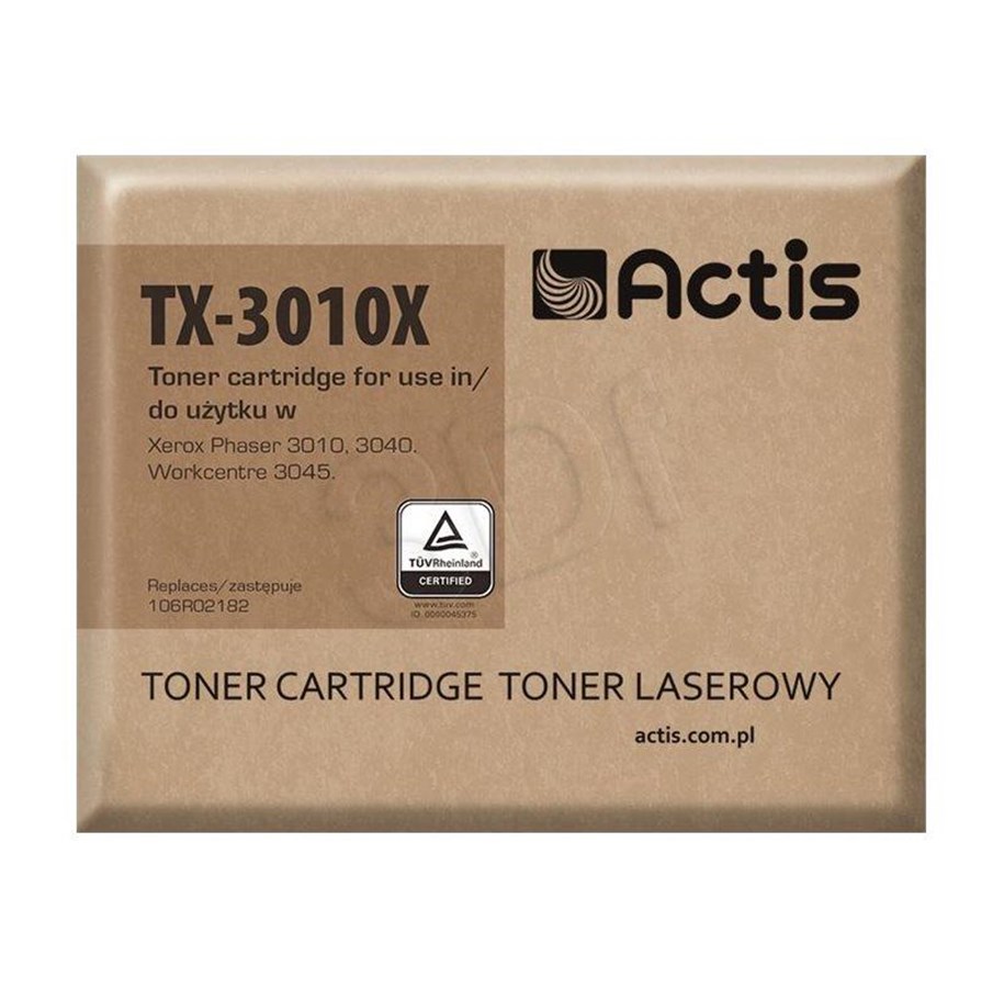 Druckerzubehör - Tinte & Toner - Actis standard TX-3010X - black - toner cartridge (alternative for: Xerox 106R02182) - TX-3010X