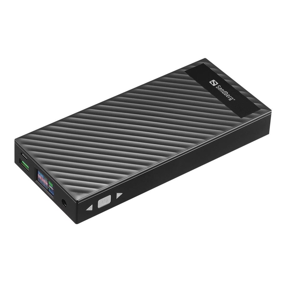 Powerbank (Akku) - Sandberg Alwayson power bank - DC+PD - Li-Ion - USB DC jack 24 pin USB-C - 120 Watt Powerbank (Akku) - 30 Wh - 420-88
