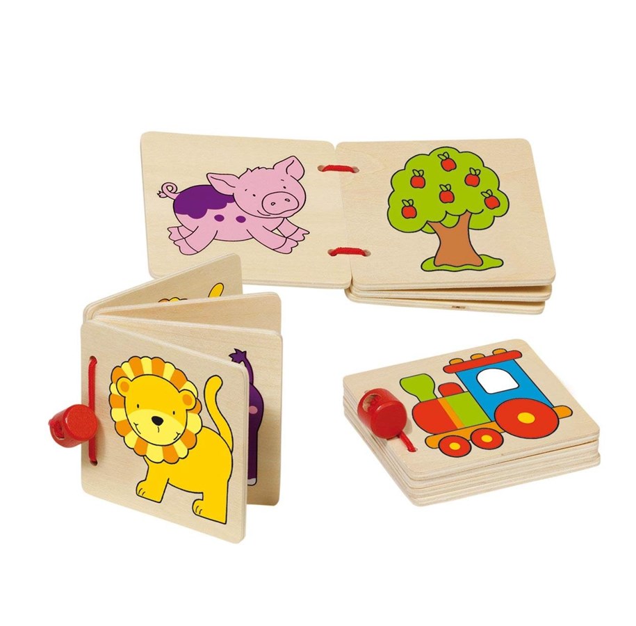 Baby Spielzeug - Goki Picture Books Wood - 59983