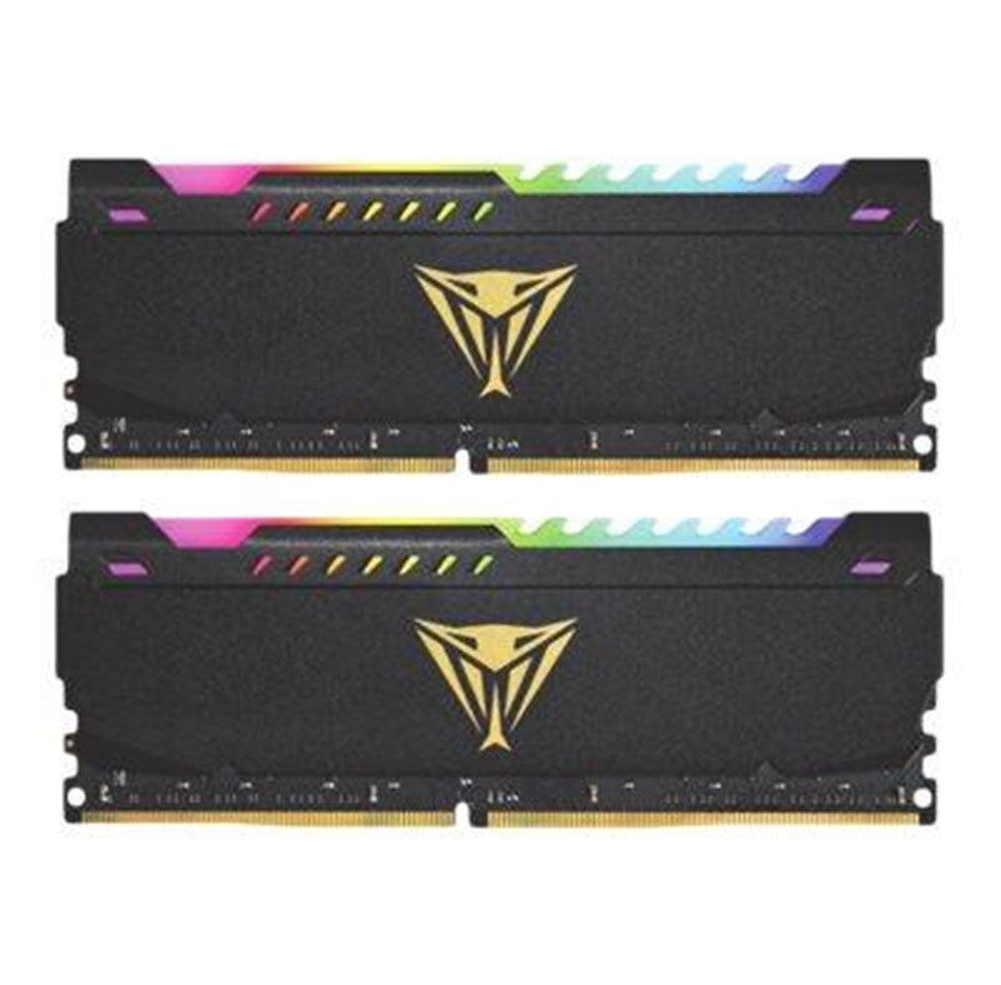 RAM - Patriot Viper Steel RGB - DDR4 - kit - 16 GB: 2 x 8 GB - DIMM 288-pin - 3200 MHz / PC4-25600 - unbuffered - PVSR416G320C6K