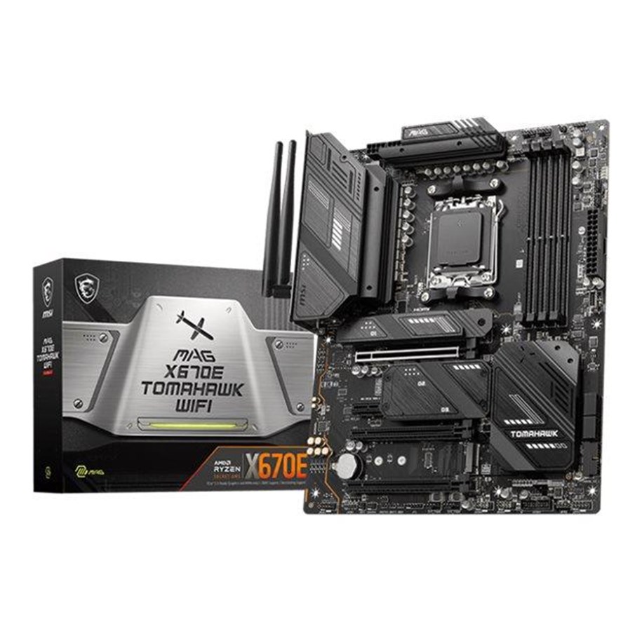 Mainboard - MSI MAG X670E TOMAHAWK WIFI Mainboard - AMD X670E - AMD AM5 - DDR5 RAM - ATX - MAG X670E TOMAHAWK WIFI