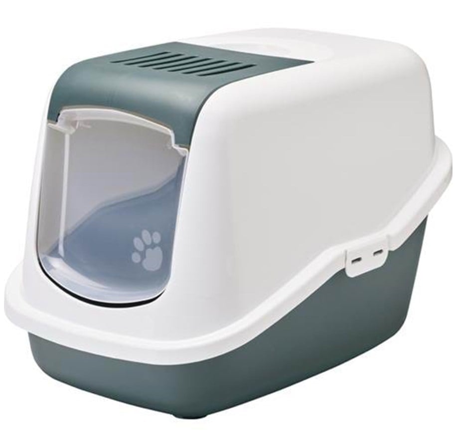 Katzen - Savic Nestor Cat Toilet Home Green 56x39cm - K0227NG
