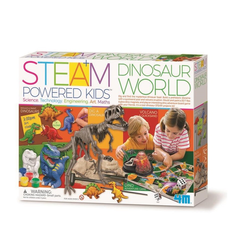 Brettspiele - 4M STEAM POWERED KIDS / Dinosaur World - 4M-05540
