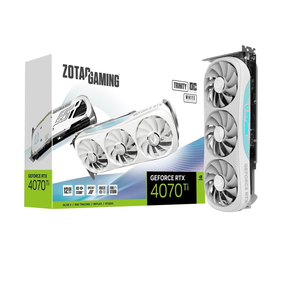 ZOTAC GeForce RTX 4070 Ti Trinity OC White - 12GB GDDR6X RAM