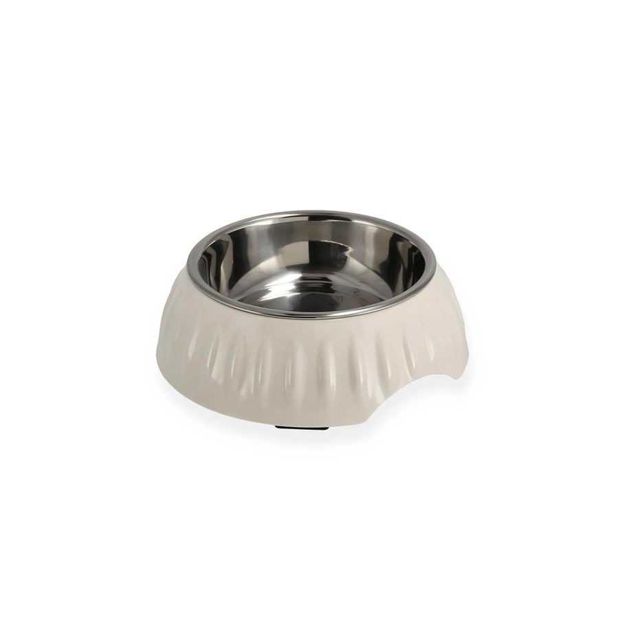 Hunde - Dogman Retro-Futter- und Wassernapf Weiß Groß 700ml 22.6x7.2cm - 359264