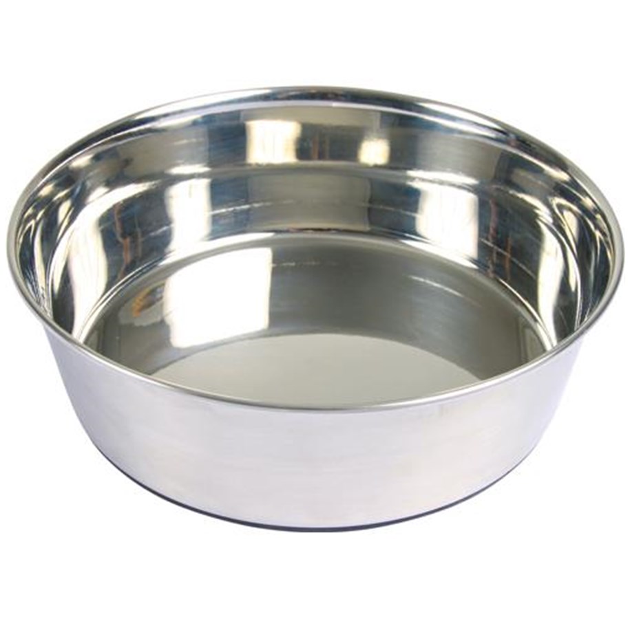 Hunde - Trixie Stainless Steel Bowl  ø 24 cm / 2.5 l - TX25074