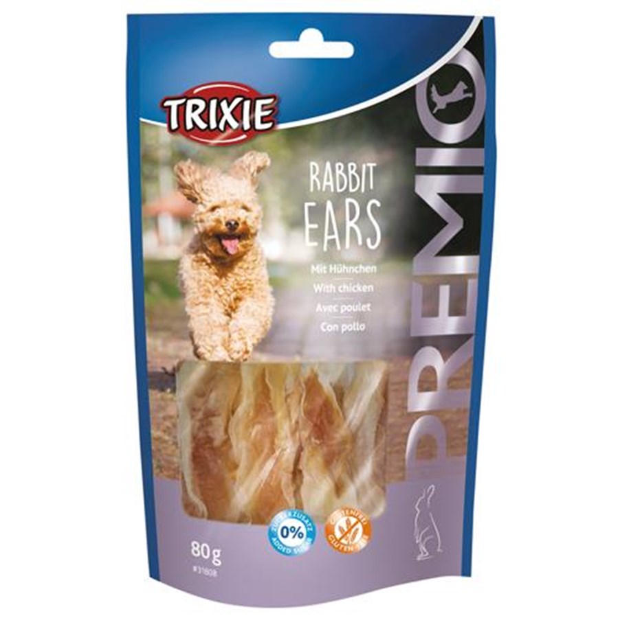 Hunde - Trixie PREMIO Rabbit Ears 80 g - TX31808