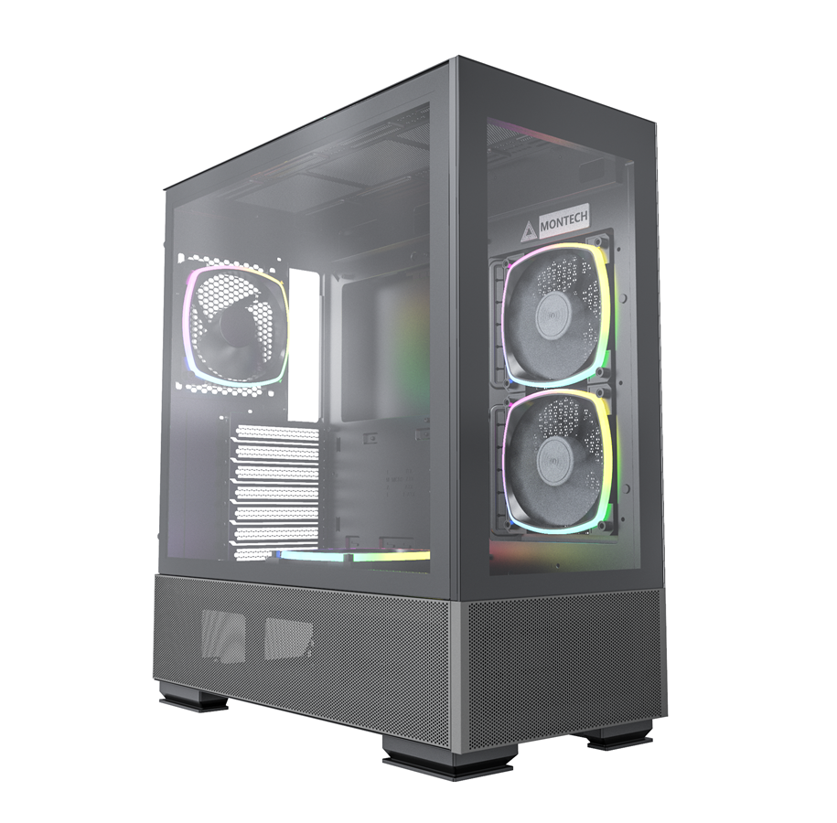 Gehäuse - Montech Sky Two - Black - Gehäuse - Miditower - Schwarz - SKY TWO BK
