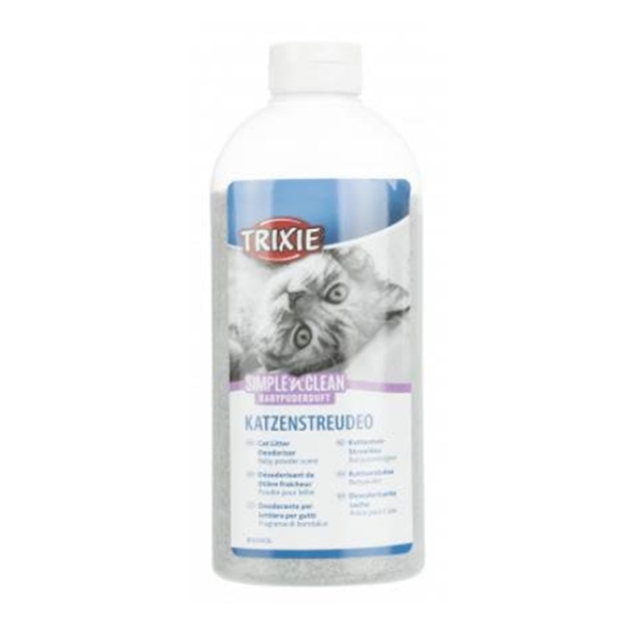Katzen - Trixie Simple'n'Clean Cat Litter Deodorizer baby powder 750 ml - TX42406