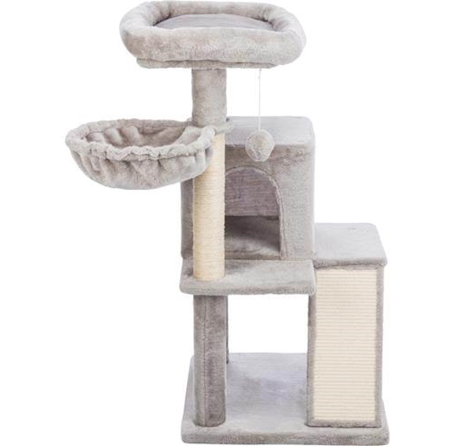Katzen - Trixie Junior Pepito scratching post 48 × 48 cm : 98 cm grey - TX44435