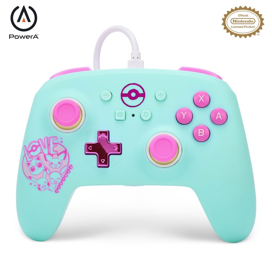 Gaming Zubehör - PowerA Enhanced Wired Controller for Nintendo Switch - Pokémon: Sweet Friends - Wired Controller - Nintendo Switch - NSGP0146-01