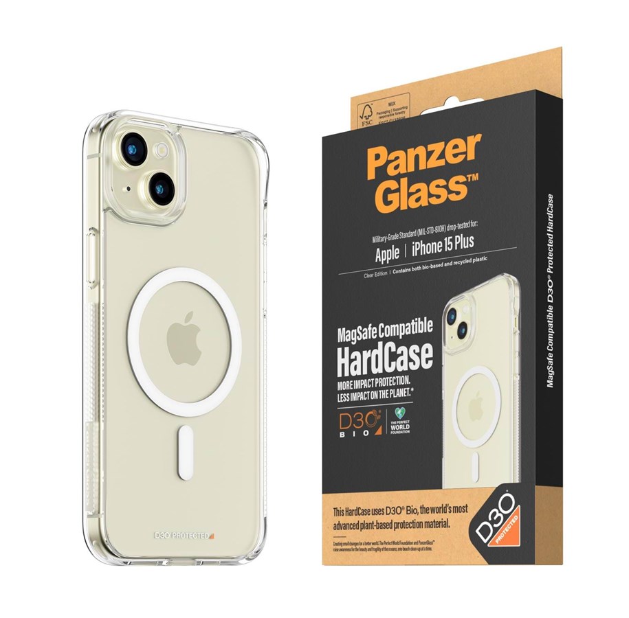Handys - Cover & Cases - PanzerGlass HardCase MagSafe Compatible with D3O iPhone 15 Plus - PANZER1182