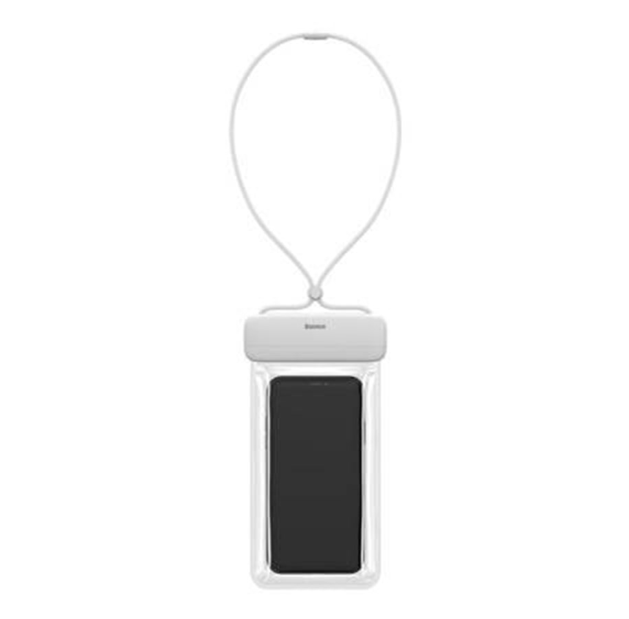 Handys - Cover & Cases - Baseus Let's Go Universal waterproof case for smartphones (white) - ACFSD-D02