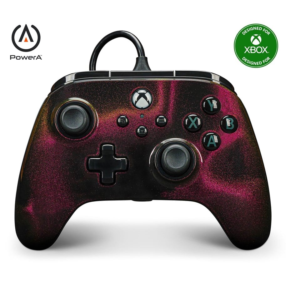 Gaming Zubehör - PowerA Kabelgebundener Controller Advantage für Xbox Series X|S - Glänzen - Wired Controller - Microsoft Xbox One - XBGP0219-01