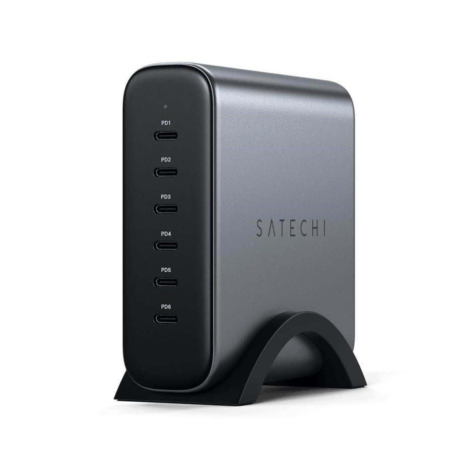 Netzteile für Laptops - Satechi 200W USB-C 6-Port GaN Charger - ST-C200GM-EU