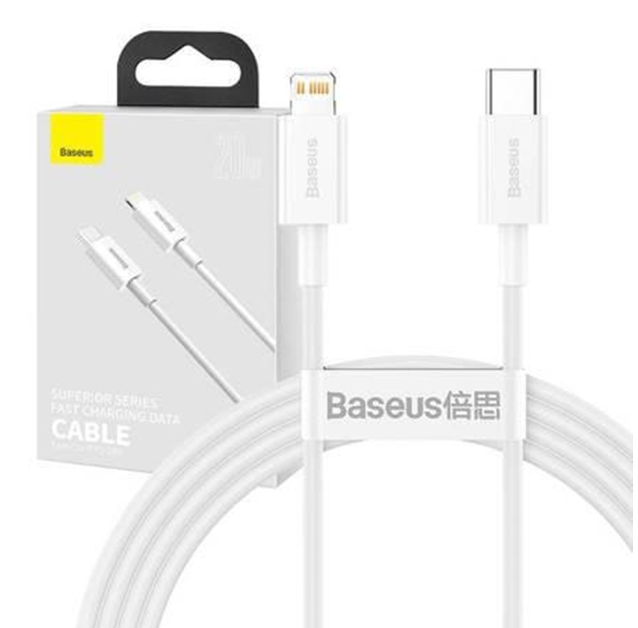 Baseus Superior Series Cable USB-C to Lightning 20W PD 1.5m (white)