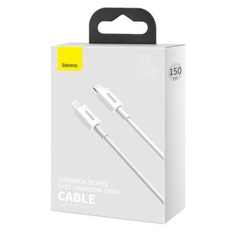 Baseus Superior Series Cable USB-C to Lightning 20W PD 1.5m (white)