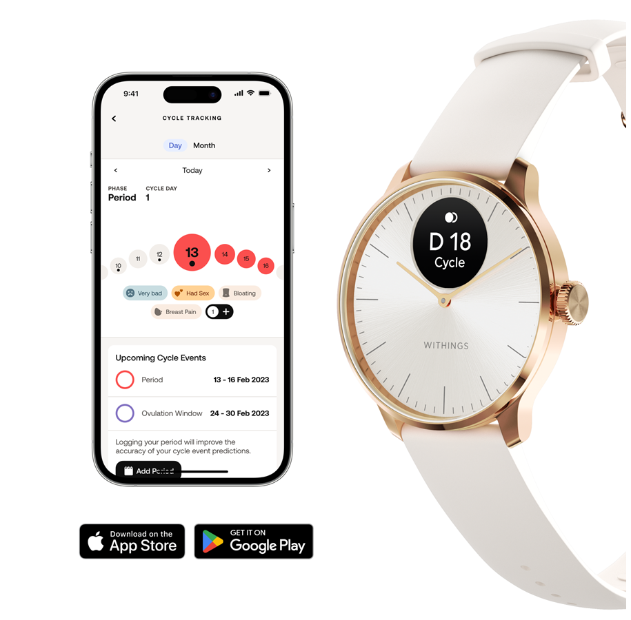 Withings Scanwatch Light - Rose Gold - 37 mm | Auf Lager | Günstig