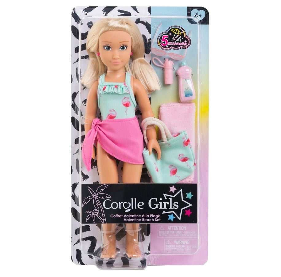 Dolls & Accessories - Corolle Girls - Fashion Doll Valentine Beach Set - 9000600110