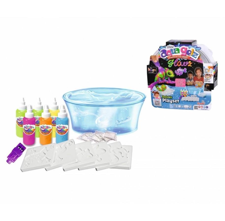 Kreativ-Spiele - Simba Aqua Gelz Deluxe Set Glowz - 106322590