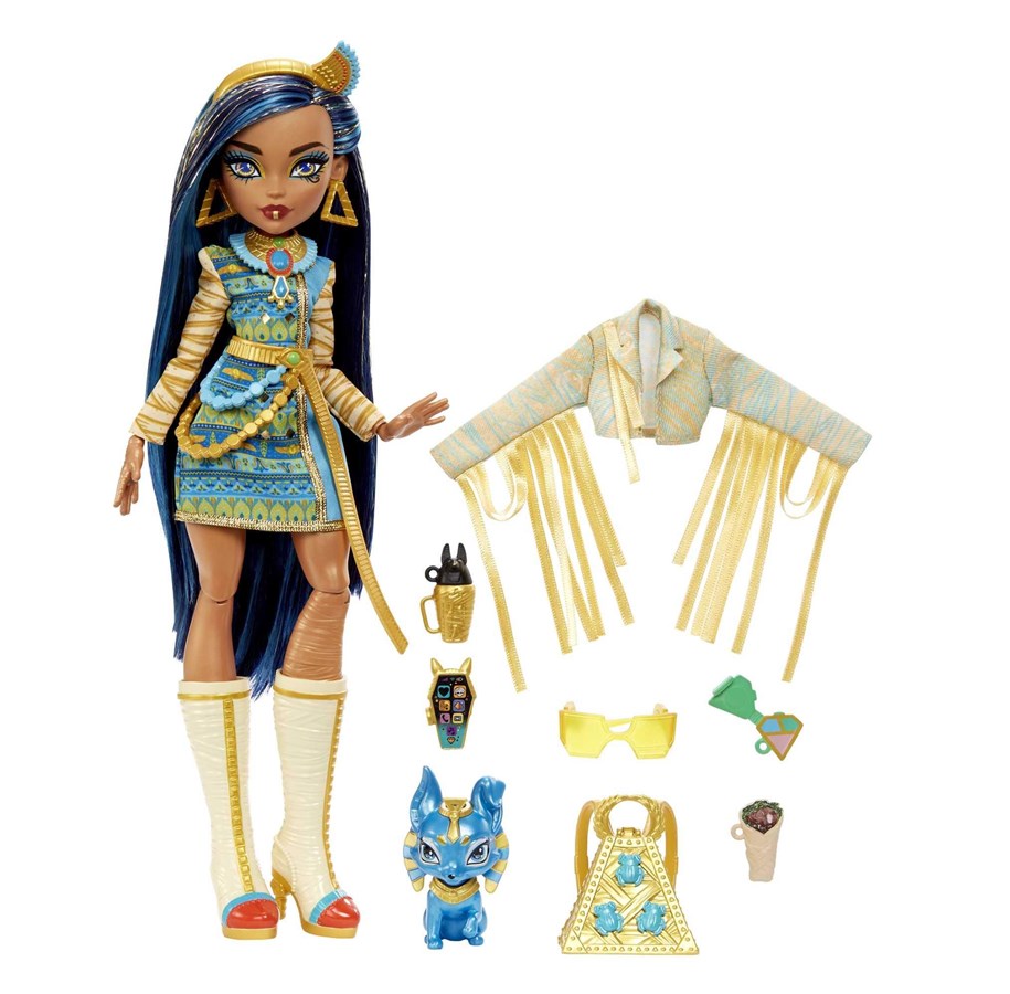 Dolls & Accessories - Monster High Cleo De Nile Doll - HHK54