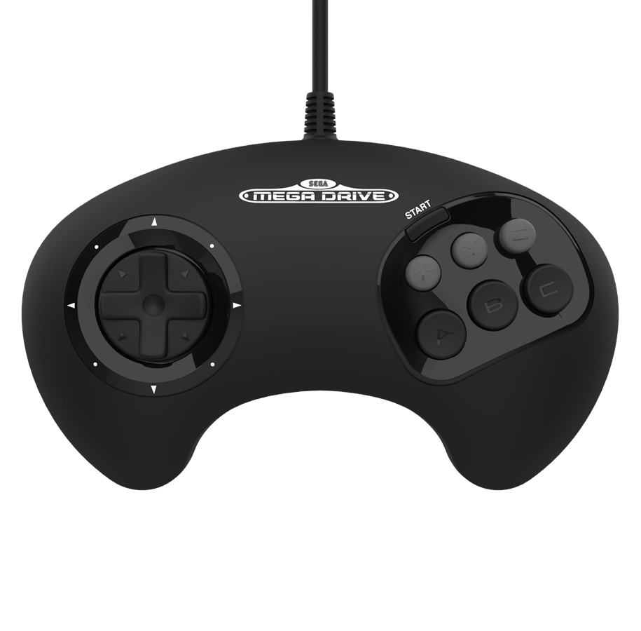 Gaming Zubehör - Retro-Bit BIG6 Sega Mega Drive - Wired Controller - Sega Mega Drive - 7350002931196