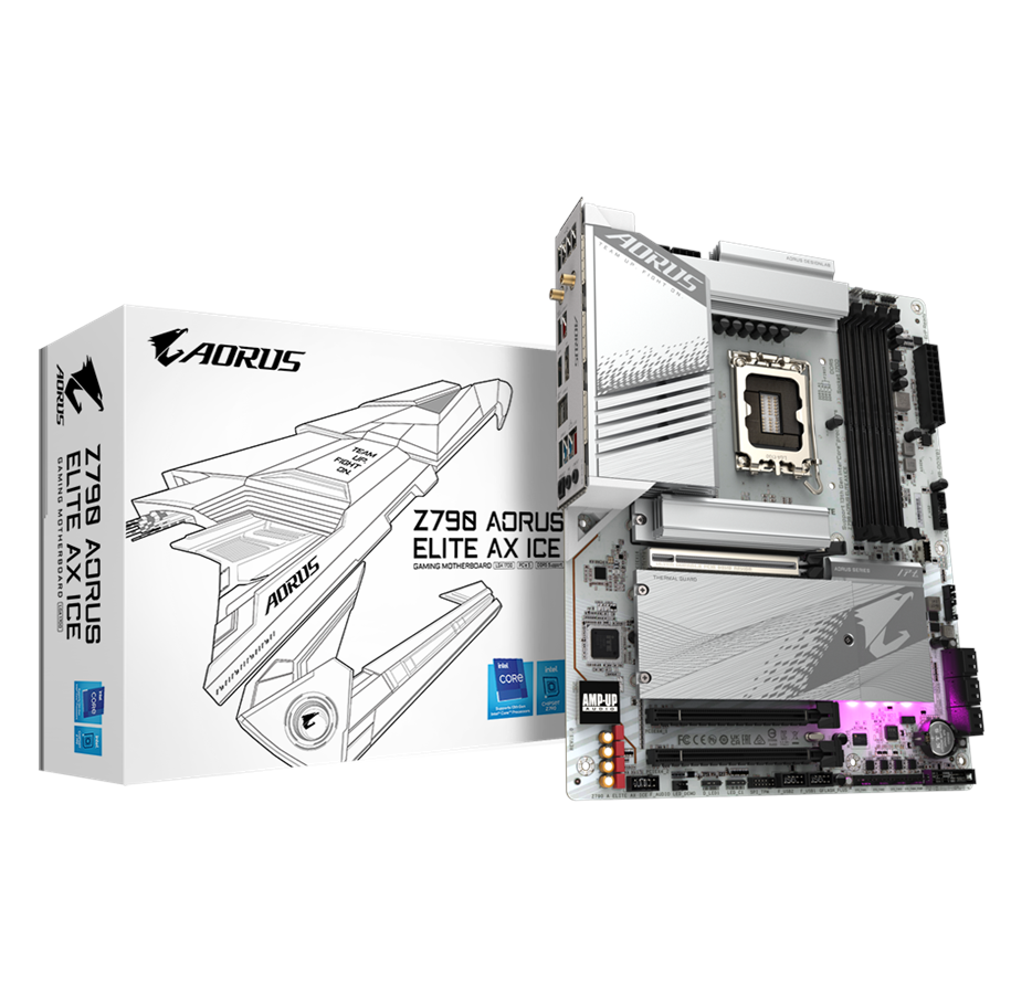 GIGABYTE Z790 AORUS ELITE AX ICE Mainboard - Intel Z790 - Intel 