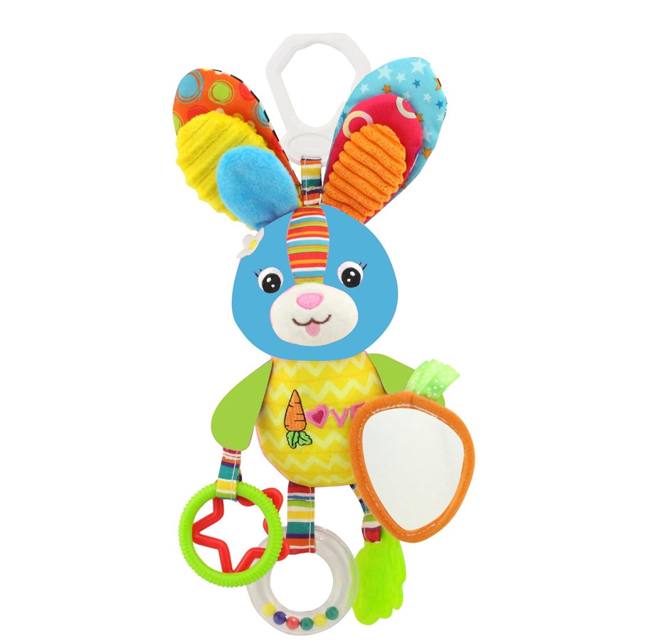 Baby Spielzeug - Happy Baby Activity Hanger Rabbit Blue - 502208