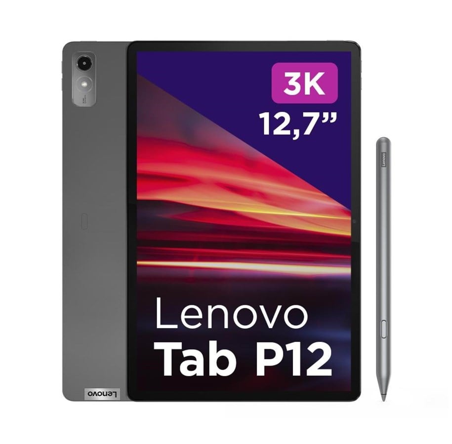 iPad & Tablet - Lenovo Tab P12 128GB - Storm Grey - ZACH0112SE