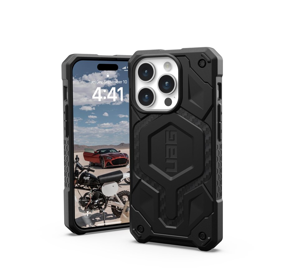 Handys - Cover & Cases - UAG Monarch Pro MagSafe carbon fiber - iPhone 15 Pro - 114221114242
