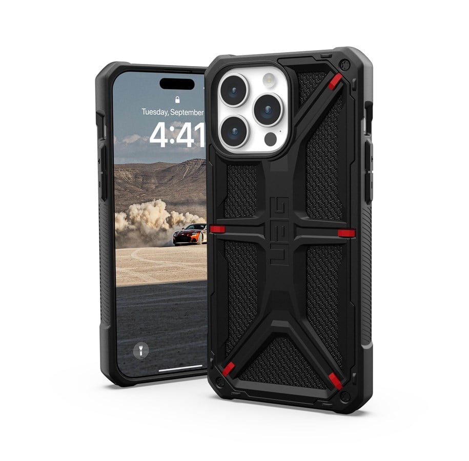 Handys - Cover & Cases - UAG Monarch - kevlar black - iPhone 15 Pro Max - 114298113940