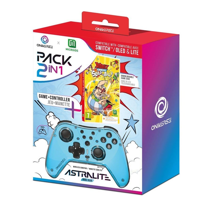 Gaming Zubehör - Oniverse ASTERIX BUNDLE - Wireless Controller - Nintendo Switch - ONICTR2GAM-SWI-BLT