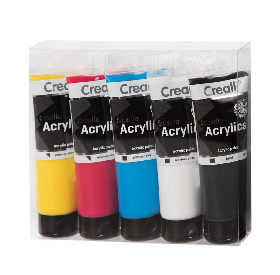 Kreativ-Spiele - Creall Studio Acrylic paint 5x120ml - 33800