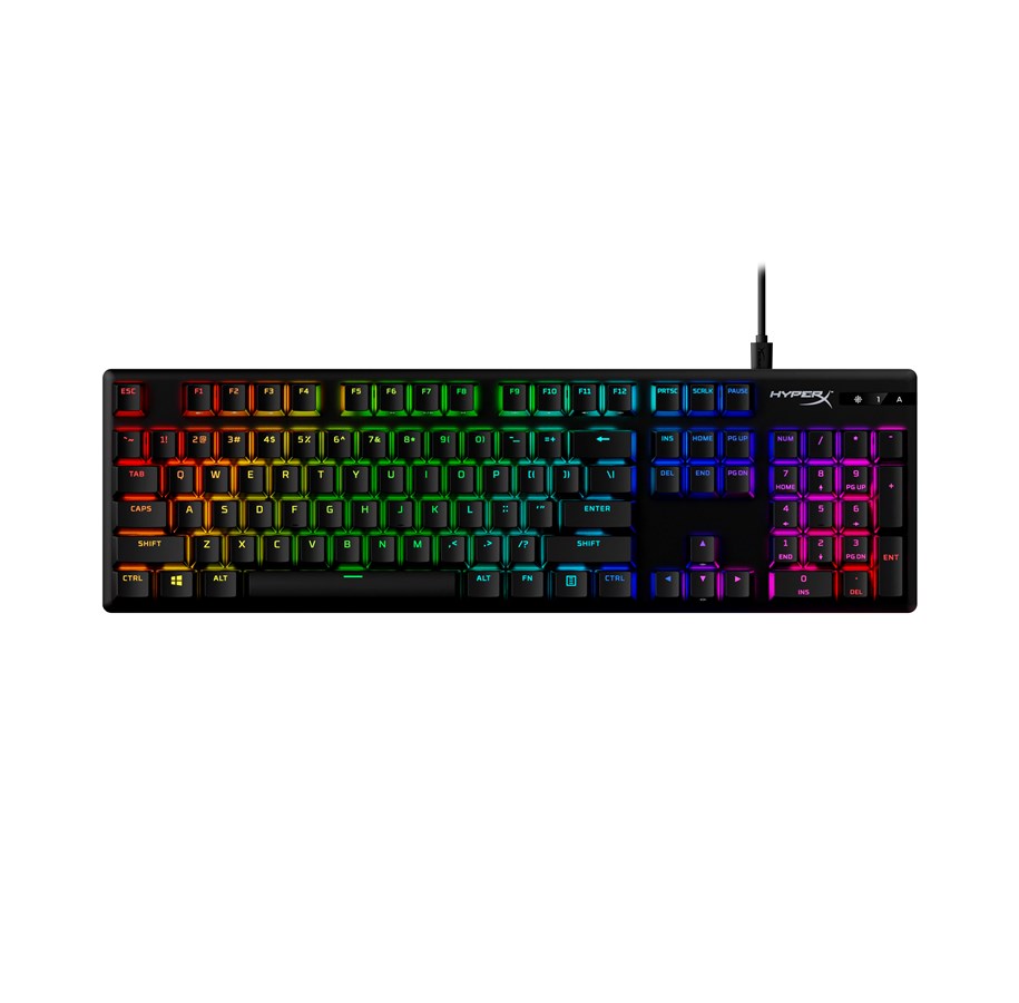 Tastaturen - HyperX Alloy Origins PBT Mechanical - Gaming Tastatur - Englisch (US) - Schwarz - 639N4AAABA