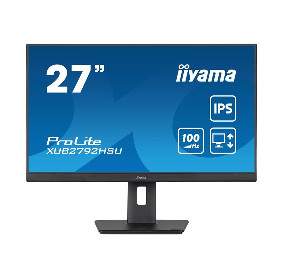 Monitor - 27" iiyama ProLite XUB2792HSU - 1920x1080 - 100Hz - IPS - XUB2792HSU-B6
