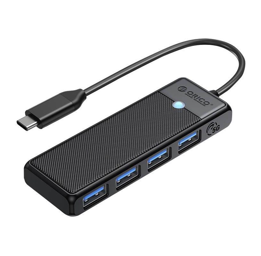USB-Hubs - ORICO Adapter Hub 4in1 Orico USB A3.0x4 USB-Hubs - USB 3.0 - 4 - Schwarz - PAPW4A-C3-015-BK-EP-error