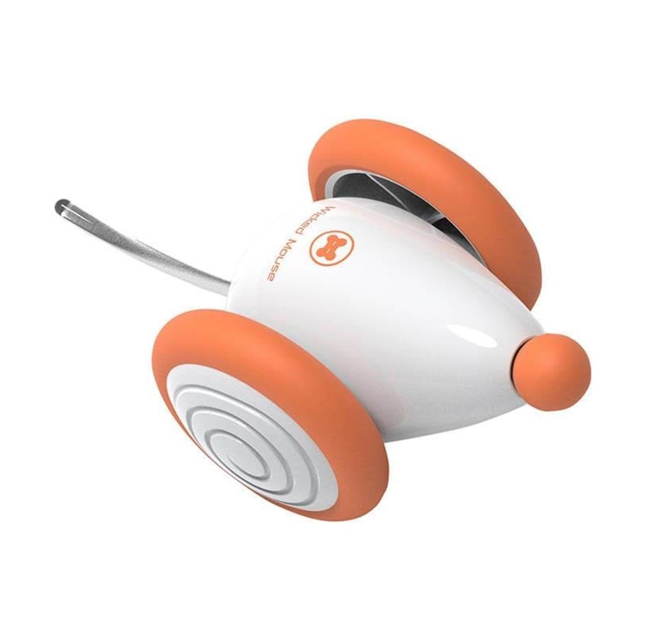 Katzen - Cheerble Interactive Cat Toy Wicked Mouse (Apricot) - C0821-A