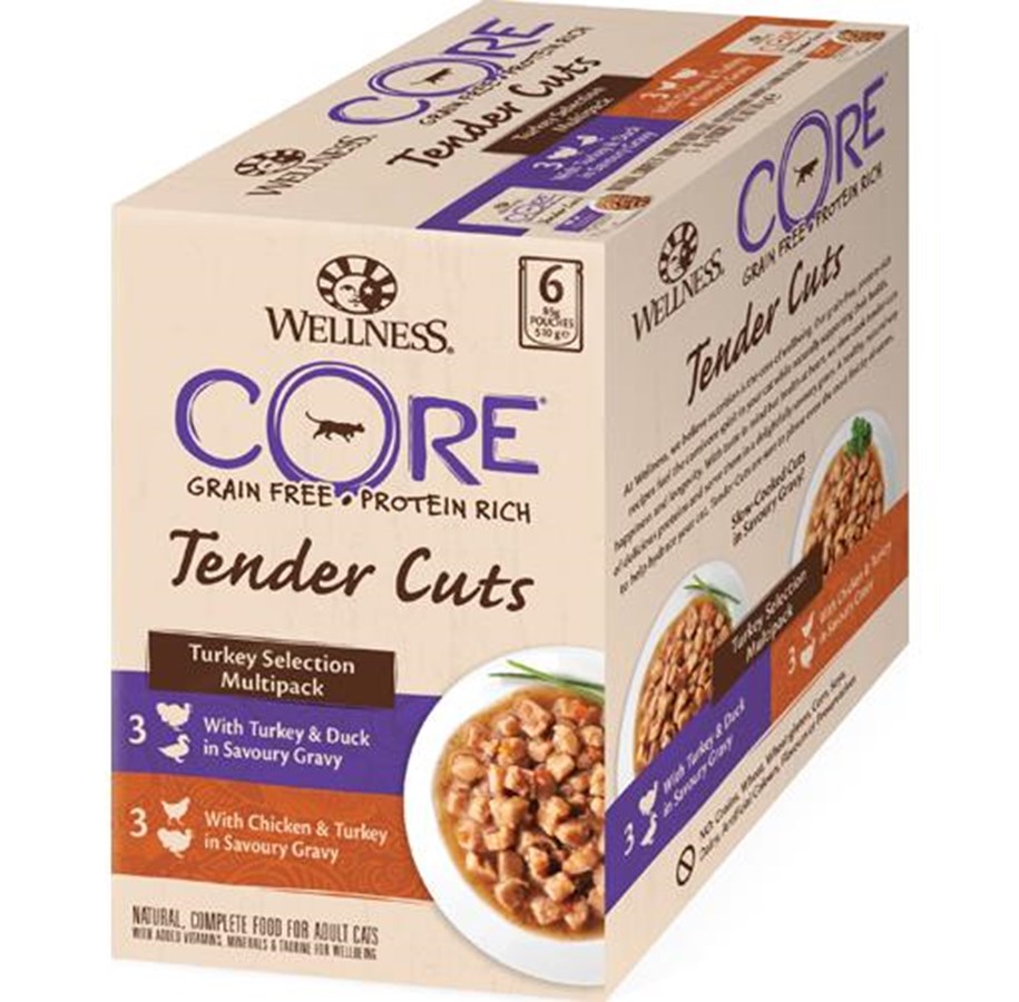 Katzen - CORE Tender Cuts Turkey Selection Multipack 510g - WCK2700510