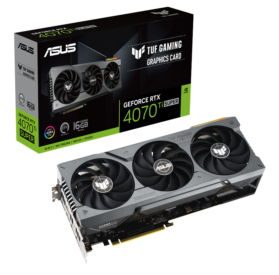 Grafikkarte - ASUS GeForce RTX 4070 Ti SUPER TUF - 16GB GDDR6X RAM - Grafikkarte - 90YV0KF1-M0NA00