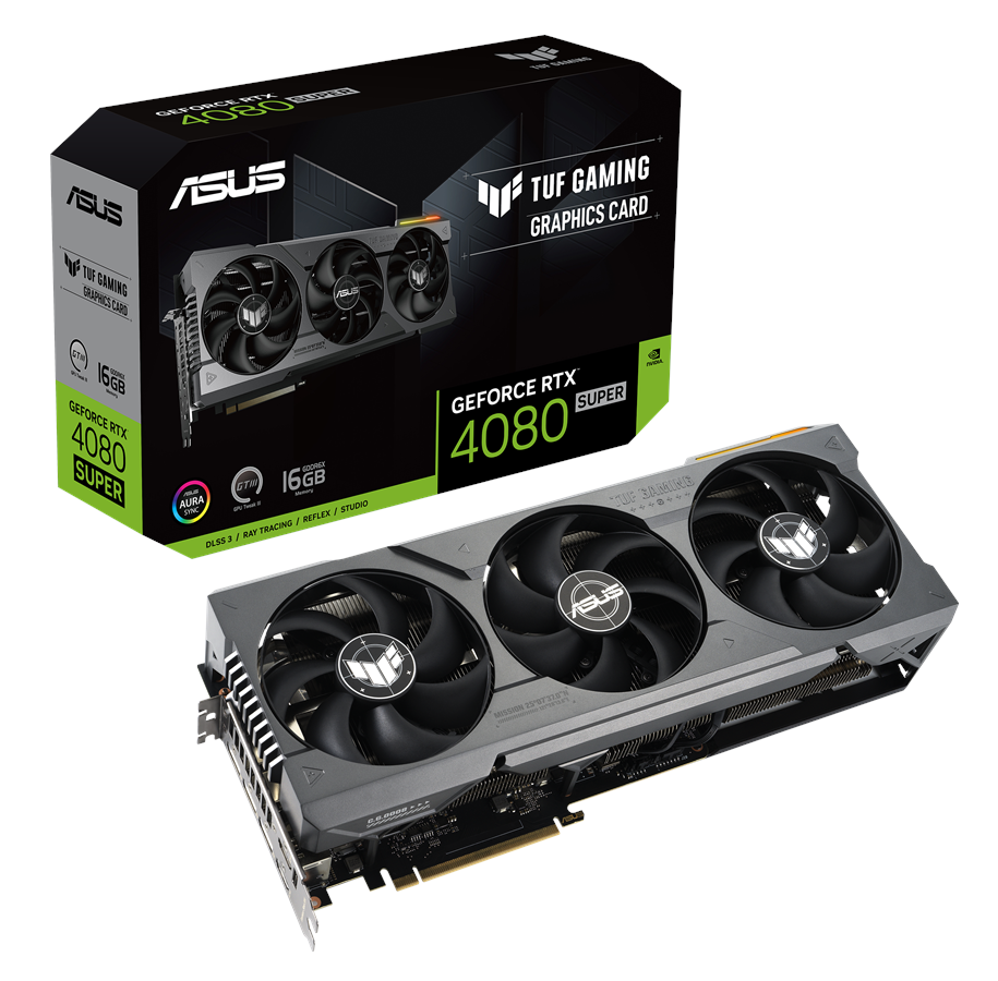 Grafikkarte - ASUS GeForce RTX 4080 SUPER TUF - 16GB GDDR6X RAM - Grafikkarte - 90YV0KA1-M0NA00