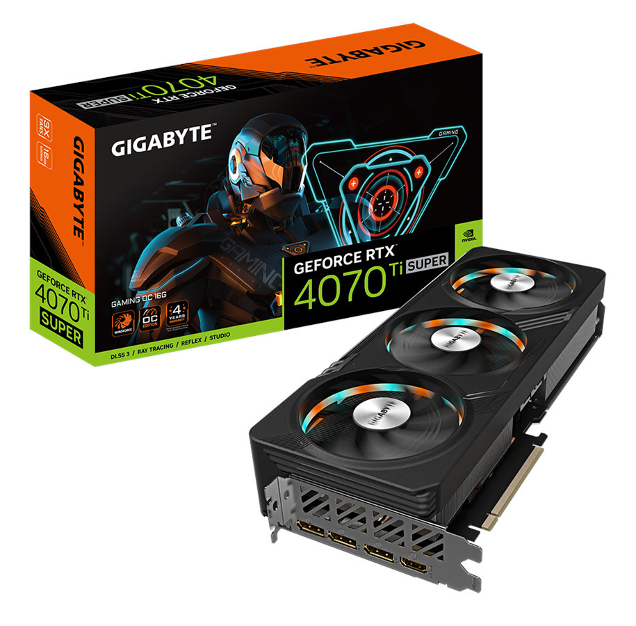 Grafikkarte - GIGABYTE GeForce RTX 4070 Ti SUPER GAMING OC - 16GB GDDR6X RAM - Grafikkarte - GV-N407TSGAMING OC-16GD