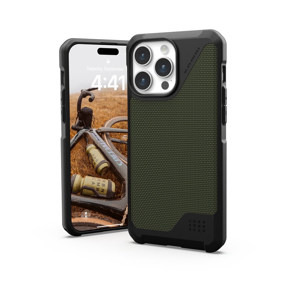 Handys - Cover & Cases - UAG Metropolis LT MagSafe - kevlar olive - iPhone 15 Pro Max - 114297113972