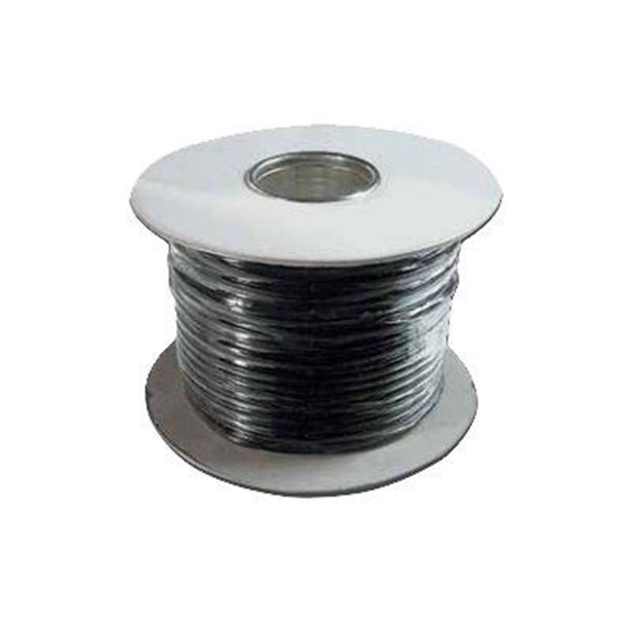 Netzwerk - Kabel - DIGITUS Flat Telephone Installation Cable - 100m - Schwarz - 100m - AK-460701-100-S
