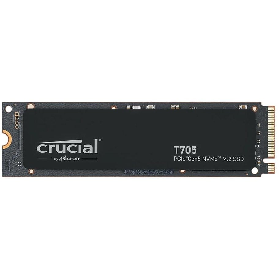 SSD - Crucial T705 SSD - 1TB - Ohne Kühlkörper - Schwarz - M.2 2280 - PCIe 5.0 - CT1000T705SSD3