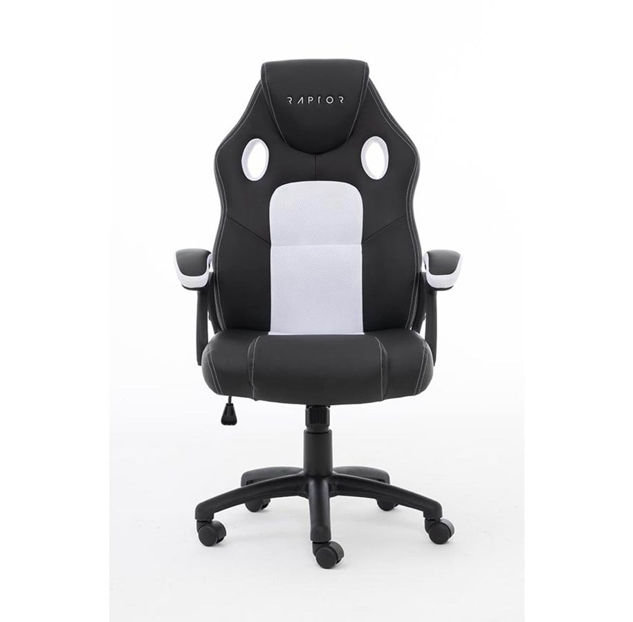Gaming Stühle - Raptor Gaming Chair GS-40 Compact PU & Fabric Black/White - *DEMO* - RG-GS40 black/red